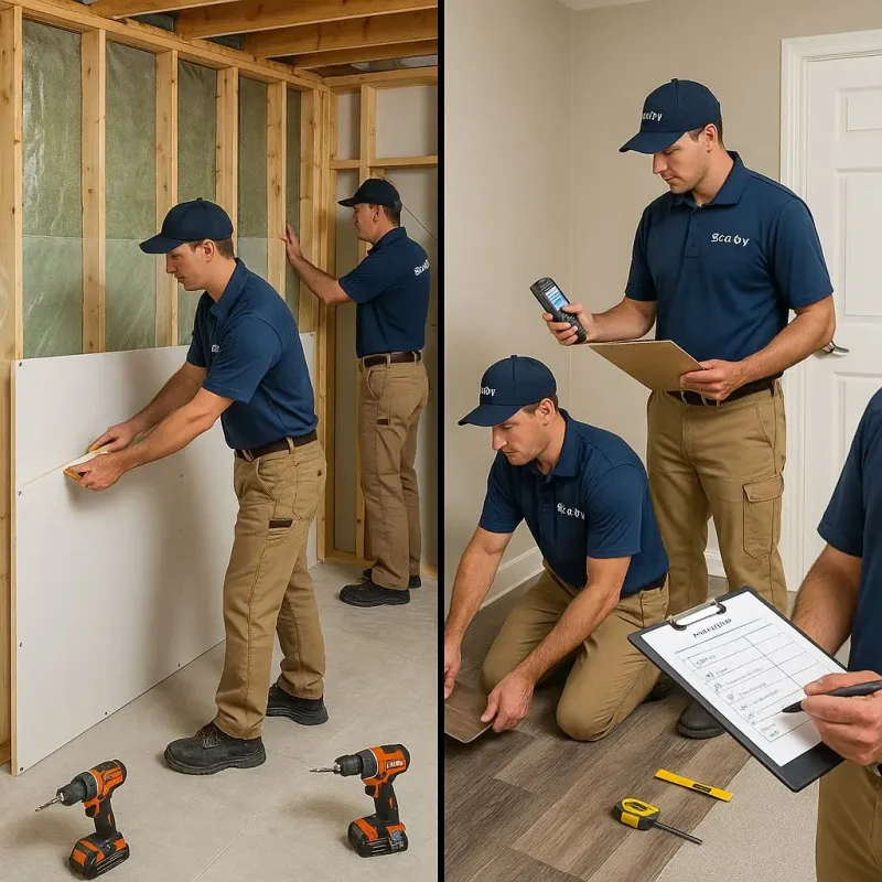 Repairs and Reconstruction process in Harrington, DE